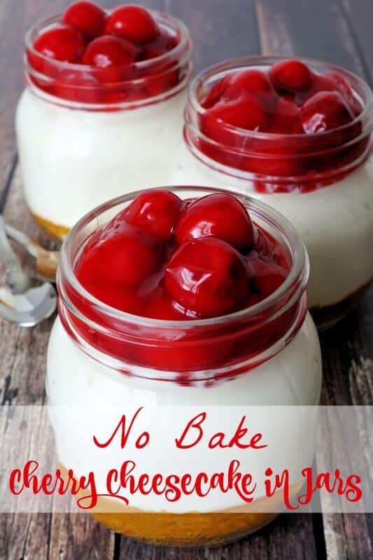 Simple No Bake Cheesecake Recipe in Jars