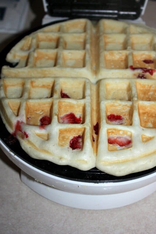 strawberry shortcake waffle