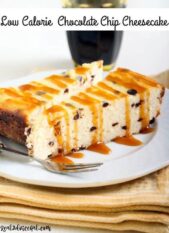 Low Calorie Chocolate Chip Cheesecake