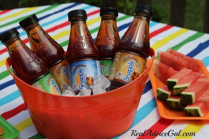 Creating time for me with snapple summer snacking