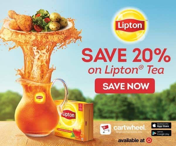 Save 20% Lipton Tea Cartwheel App