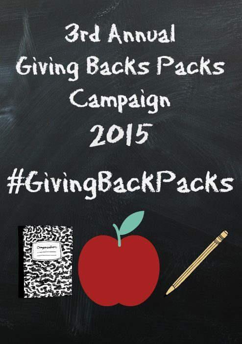 Giving Back Packs Campaign 2015