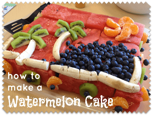 How to make a watermelon cake