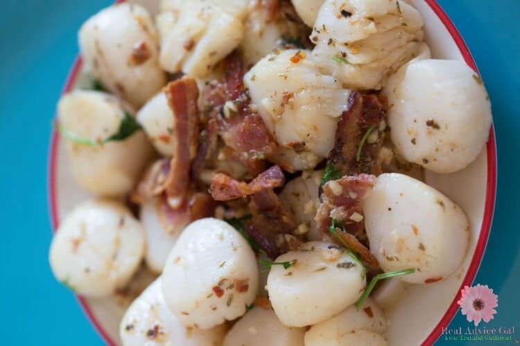 Bacon and Scallops Dinner Recipe