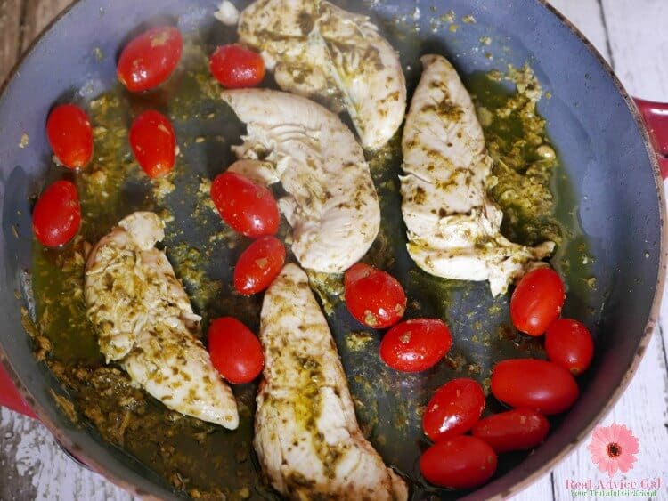 Chicken with pesto recipe