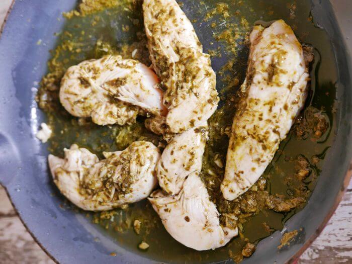 Chicken with pesto recipe