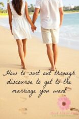 How to sort through discourse to get to the marriage you want