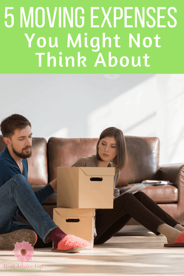 When it's time to move don't be stressed! Learn 5 common moving expenses you might not have thought of that you need to know!