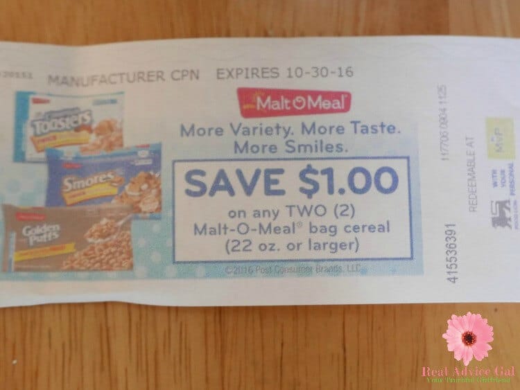 Malt-O-Meal® cereal coupon