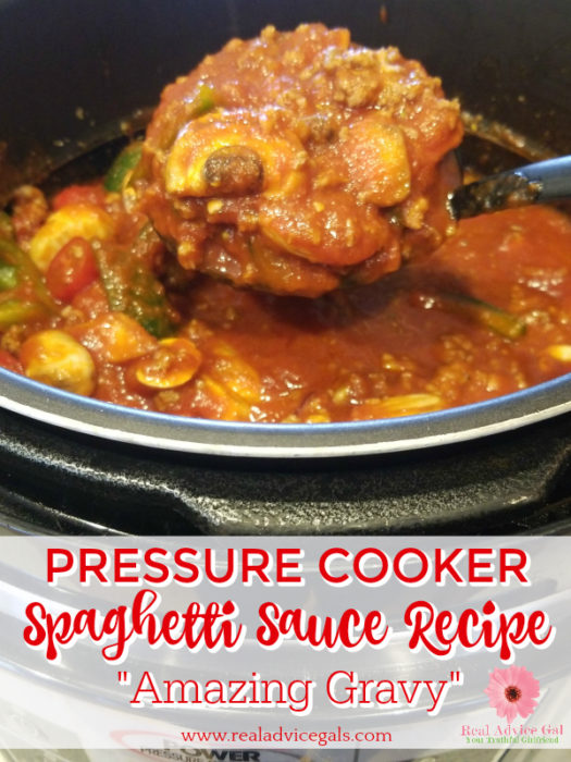 pressure cooker spaghetti sauce recipe