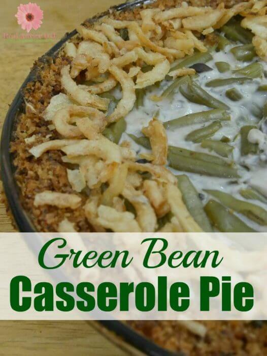 Green Bean Casserole Pie is the perfect way to shake up your family's favorite Thanksgiving side dish