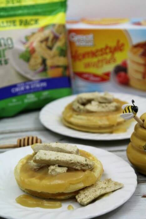 Honey butter syrup can be homemade in minutes and when added to waffles with chicken makes a delicious breakfast