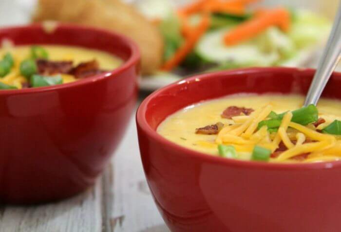 Idahoan Premium Steakhouse Potato Soup is delicious and ready in five minutes