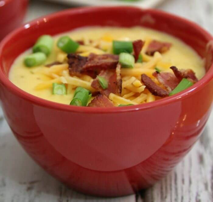 Warm up during the cold winter months with a bowl of steakhouse potato soup