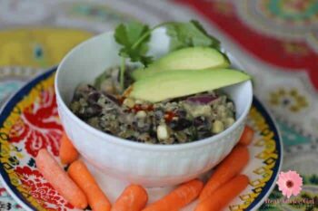 Black Bean & Quinoa Salad Recipe with Vegan Dressing