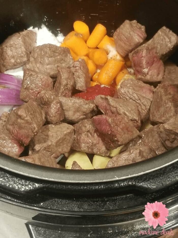 pressure cooker beef stew recipe