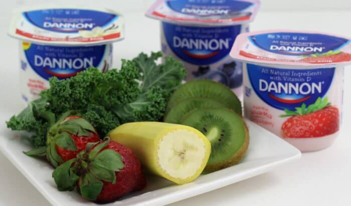 Yogurt is the key ingredient in any smoothe and especially if it is Dannon Whole Milk Yogurt