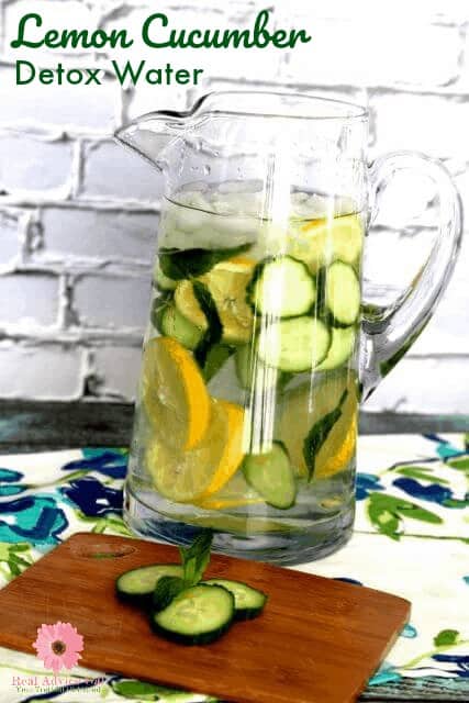 Flush out toxins by drinking this lemon cucumber detox water