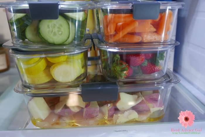 Rubbermaid Brilliance glass containers