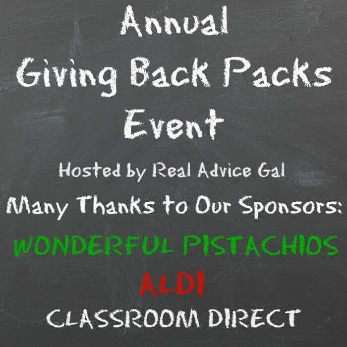 2016 Giving Back Packs Event