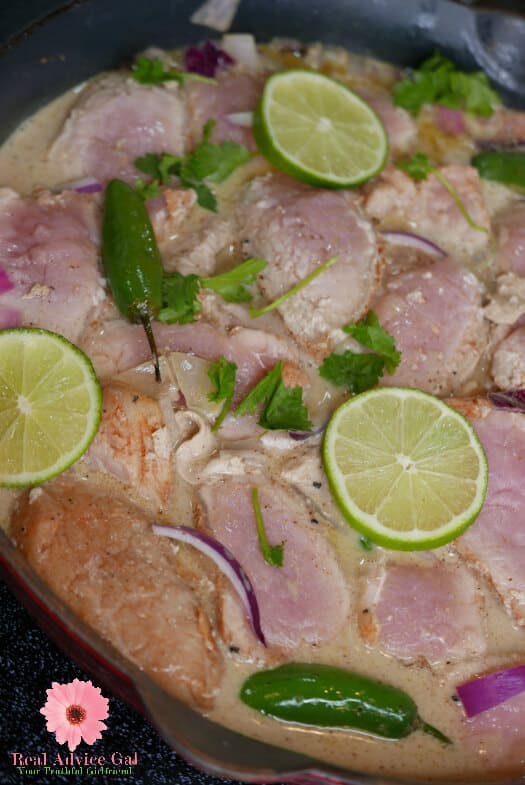 easy thai pork with coconut milk sauce