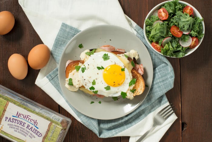 This Classic Croque Madame is topped with a creamy Béchamel sauce and a fried egg, this French ham and cheese sandwich is simple decadence at its best. 