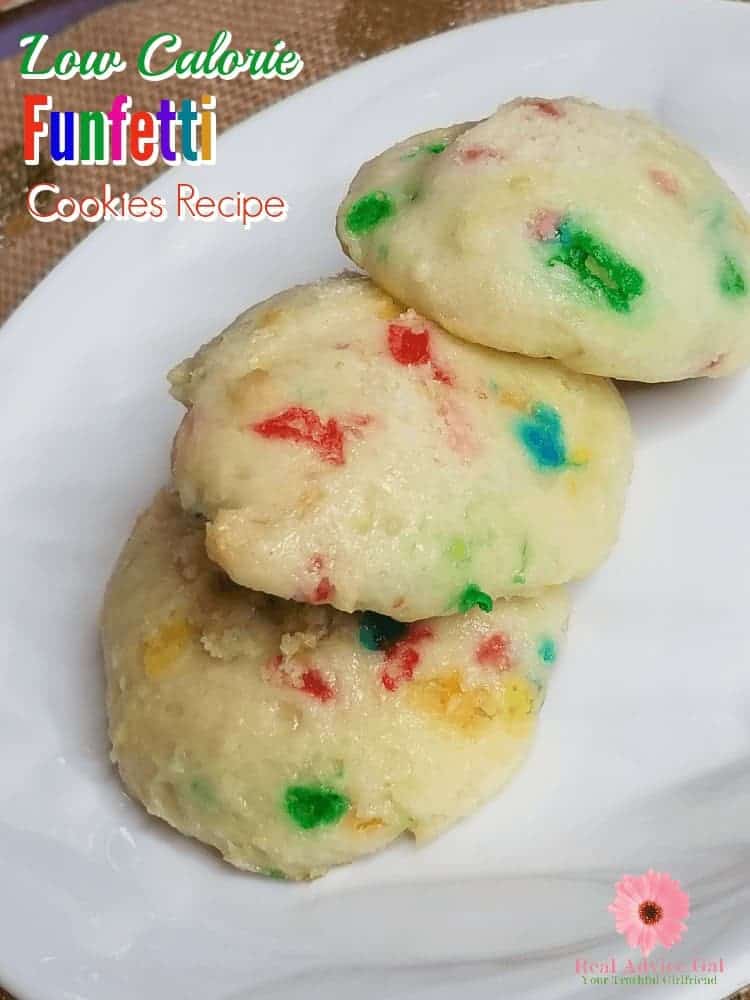 Kids will love this Low Calorie Funfetti Cookies Recipe