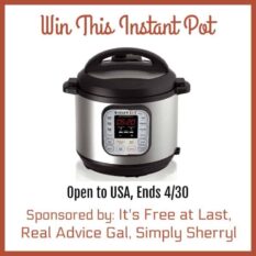 Instant Pot Pressure Cooker Giveaway