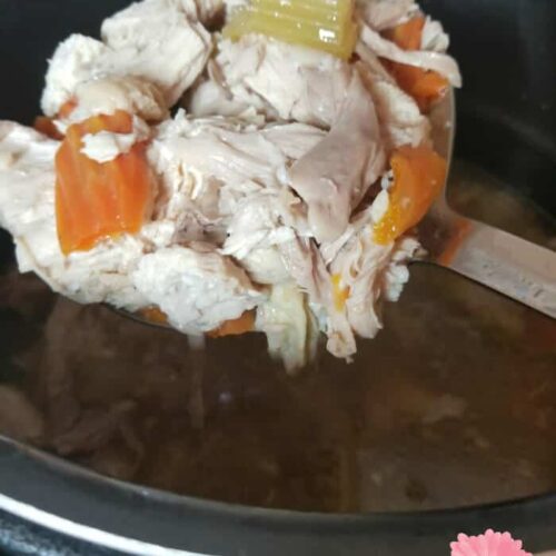 This chicken soup is the best comfort food whenever you're feeling under the weather. Try my power pressure cooker chicken soup recipe with whole chicken.