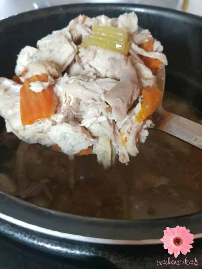 This chicken soup is the best comfort food whenever you're feeling under the weather. Try my power pressure cooker chicken soup recipe with whole chicken.