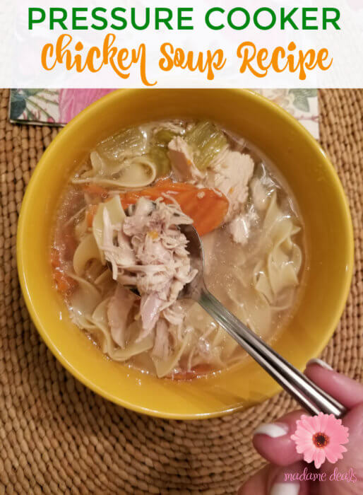 Pressure Cooker Chicken Soup with Whole Chicken Recipe Real Advice Gal
