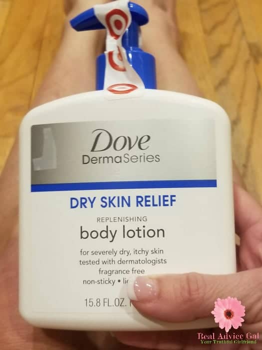 Keep your skin soft and supple and treat those severely dry and itchy skin with Dove Derma Body Lotion