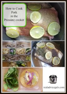 How to cook pork lion in the pressure cooker