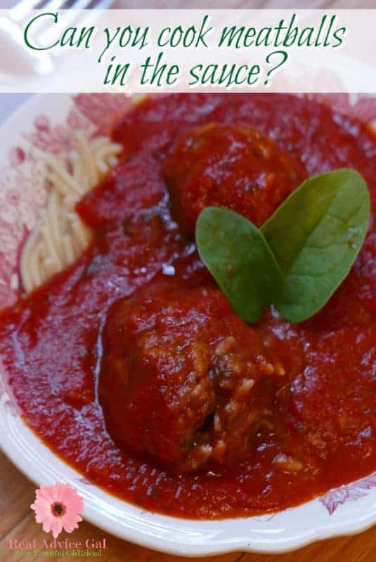 Can you cook meatballs in the sauce? Are you asking the same question? I love easy recipes and better if you can cook them using least amount of dishes. Check out my easy meatballs recipe and how I cook the meatballs in the sauce.