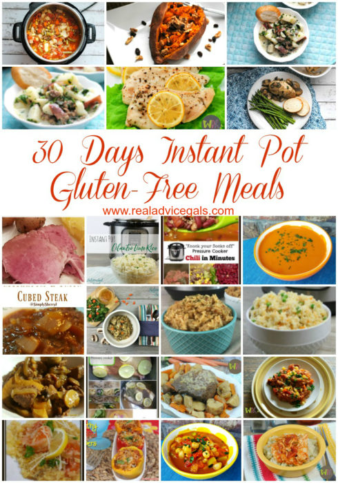 Serve delicious dinner meals for your family every night using your instant pot. Check out this all Gluten-Free Easy Pressure Cooker Meals Menu