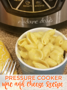 pressure cooker macaroni and cheese recipe