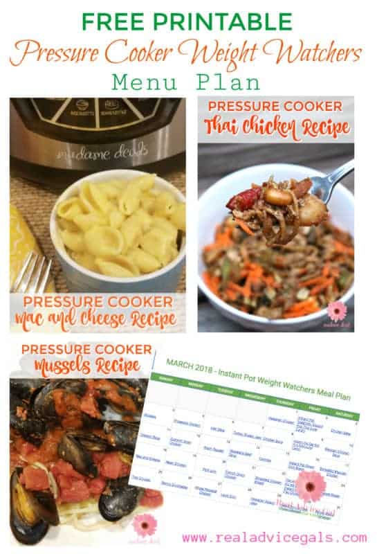 Eat without guilt. Stay on a diet while enjoying your food with Weight Watchers recipes. Get our free printable Pressure Cooker Weight Watchers Menu Plan