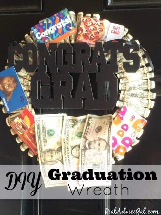 diy graduation wreath