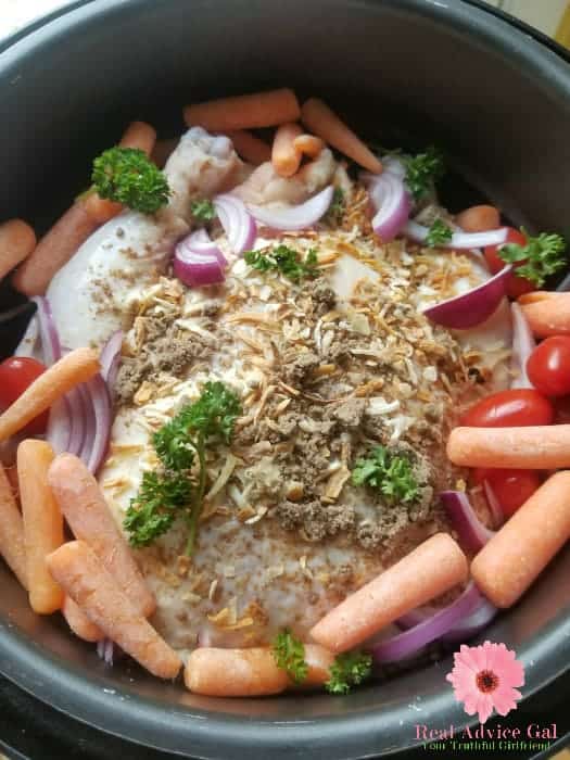 pressure cooker whole chicken with vegetables
