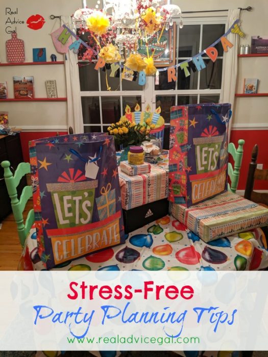 stress free party planning tips