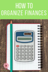 How to Organize Finances