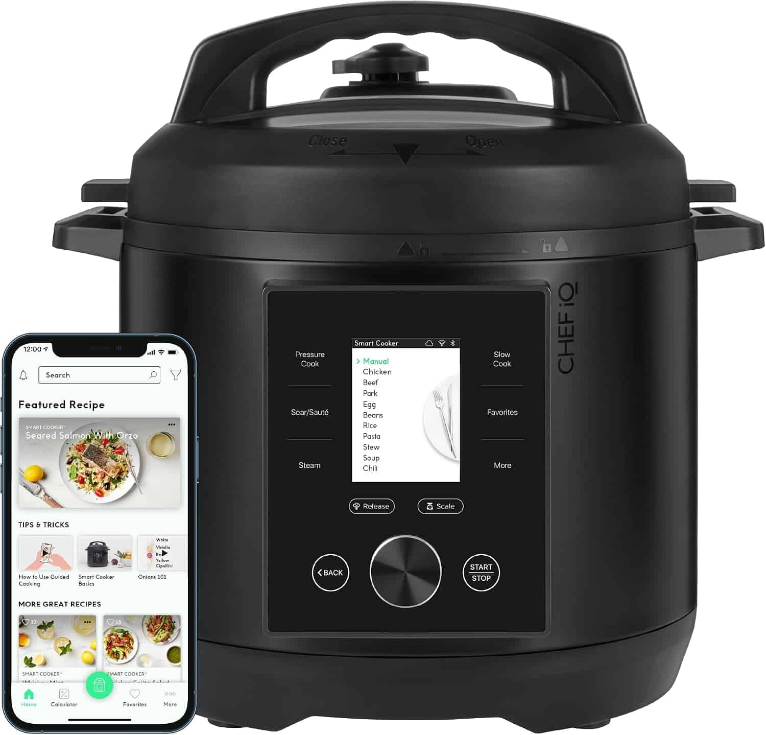 One Pot Jambalaya With Turkey Sausage Recipe 13 CHEF iQ Smart Pressure Cooker with WiFi and Built-in Scale