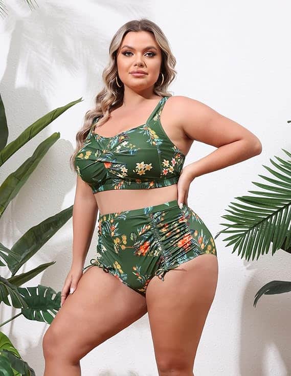 Hanna Nikole Women Plus Size Two Piece Swimsuit Sets