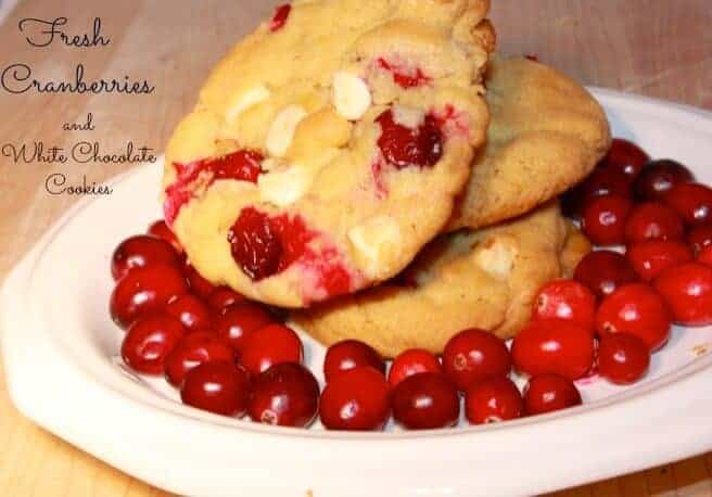 Cranberry and White Chocolate Chip Cookies