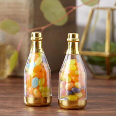 Metallic Champagne Bottle Container