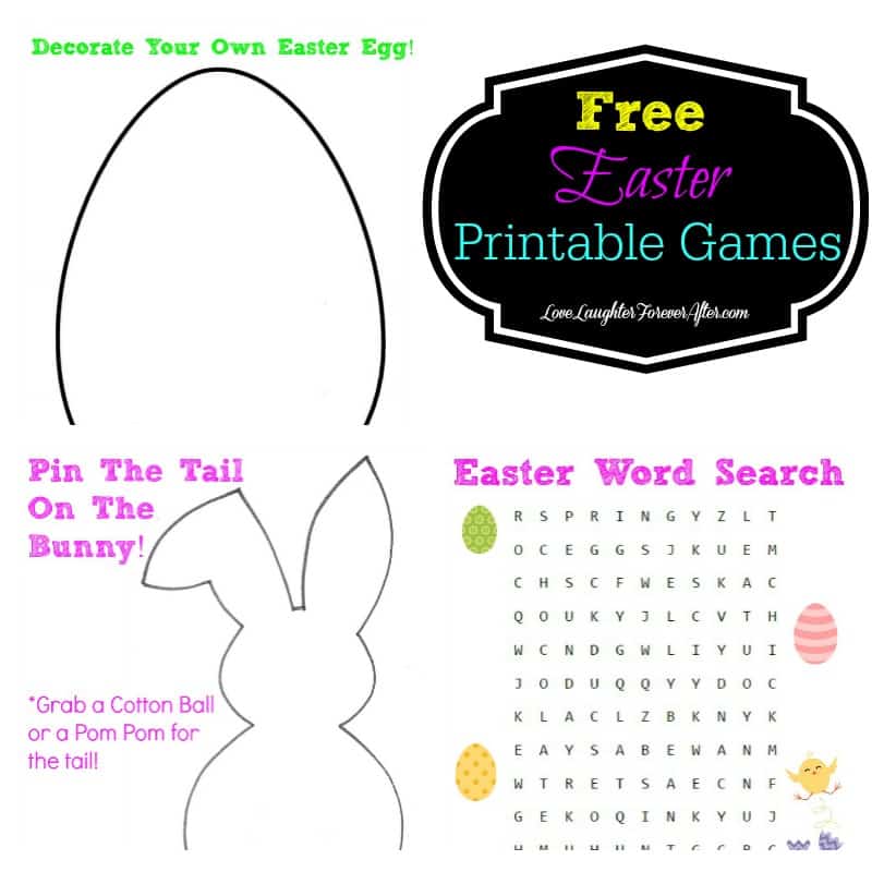 Printable Easter Activity Sheets for Kids