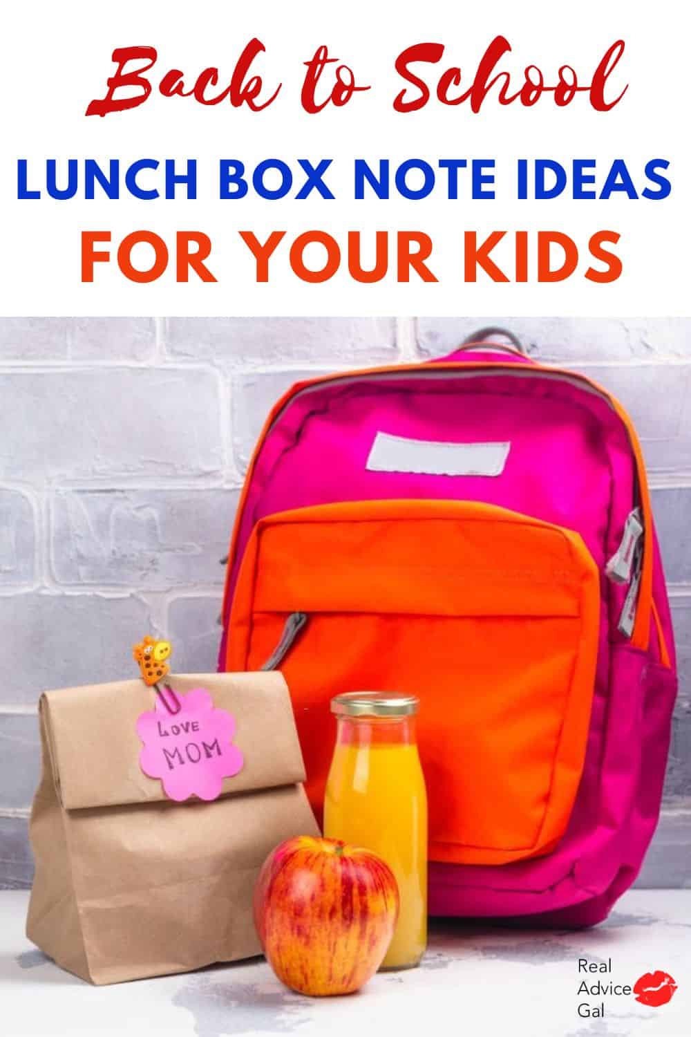Back to School Printable Lunch Box Love Notes for Girls