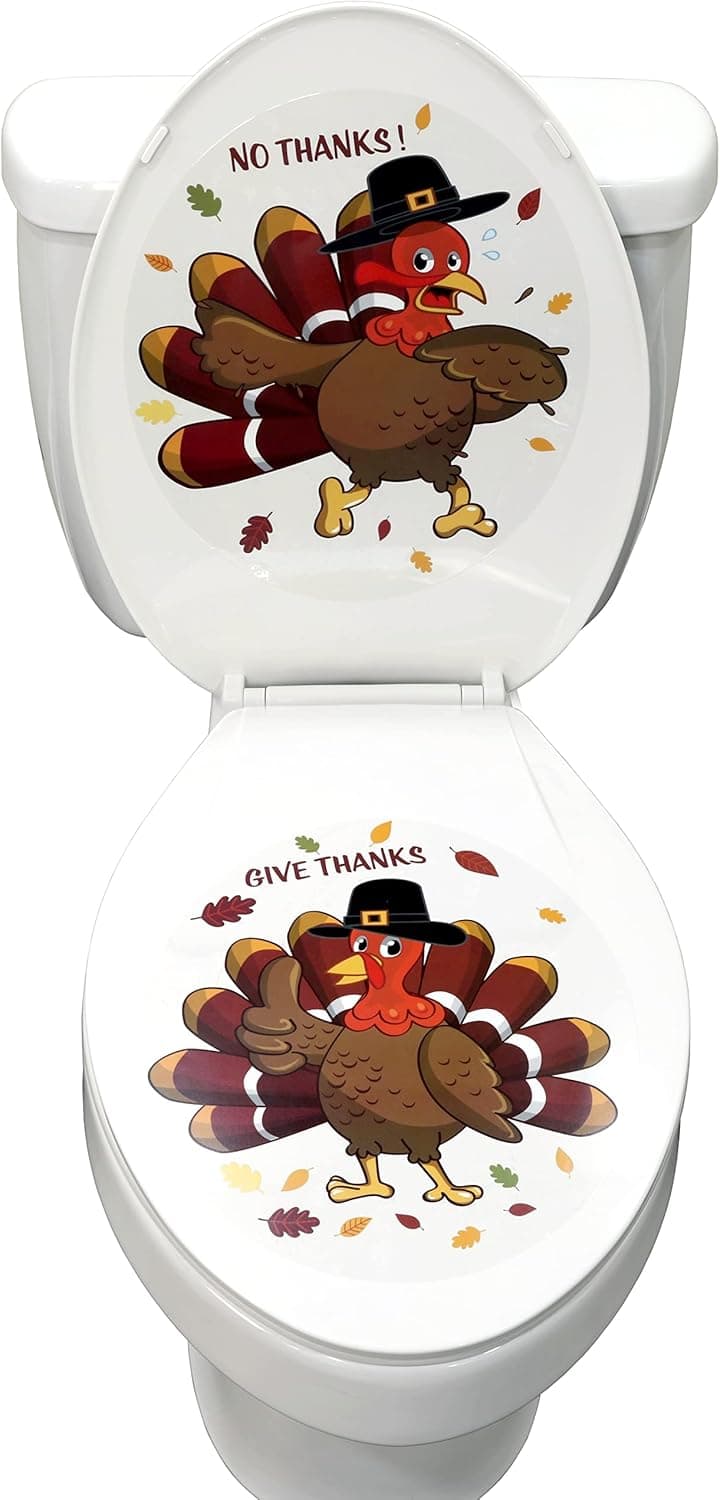 Thanksgiving Turkey toilet seat sticker