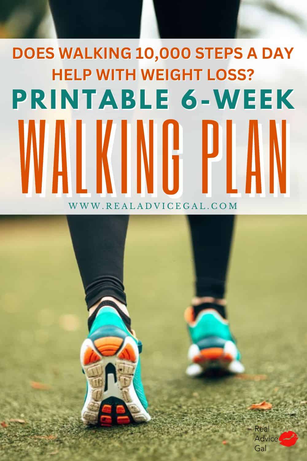 Walking Weight Loss Printable - Real Advice Gal