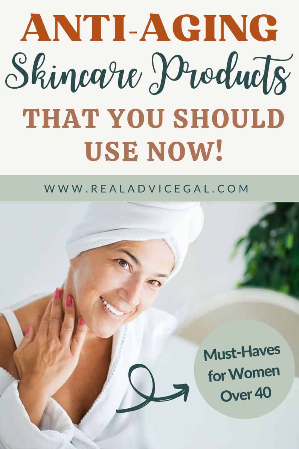 Anti-aging skincare products for women over 40